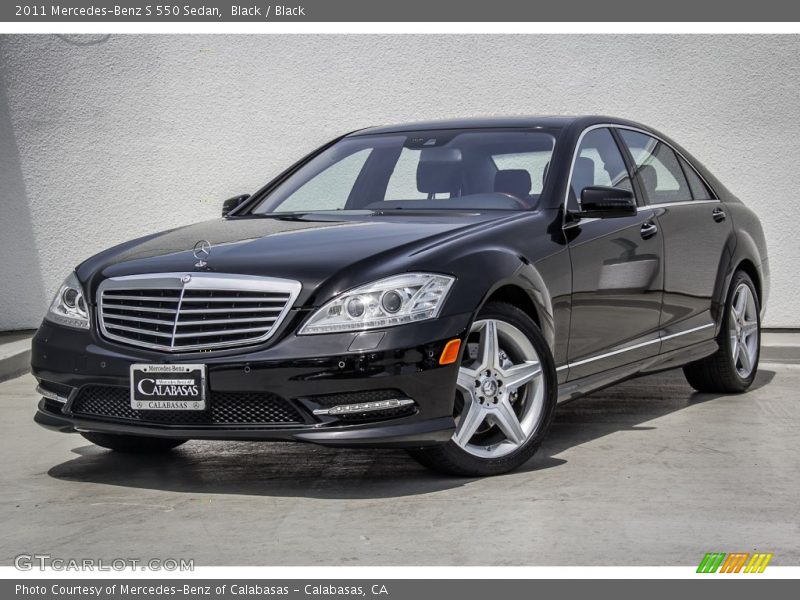 Black / Black 2011 Mercedes-Benz S 550 Sedan