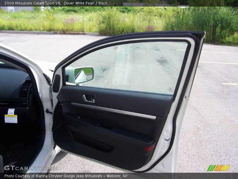 Dover White Pearl / Black 2009 Mitsubishi Galant Sport V6