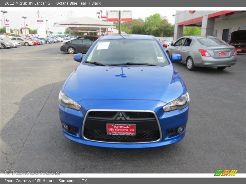 Octane Blue Pearl / Black 2012 Mitsubishi Lancer GT