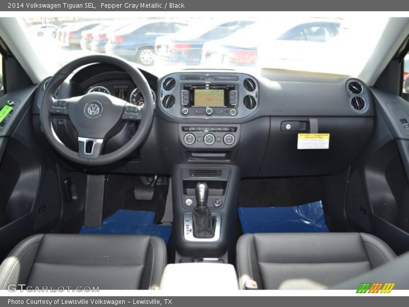 Pepper Gray Metallic / Black 2014 Volkswagen Tiguan SEL