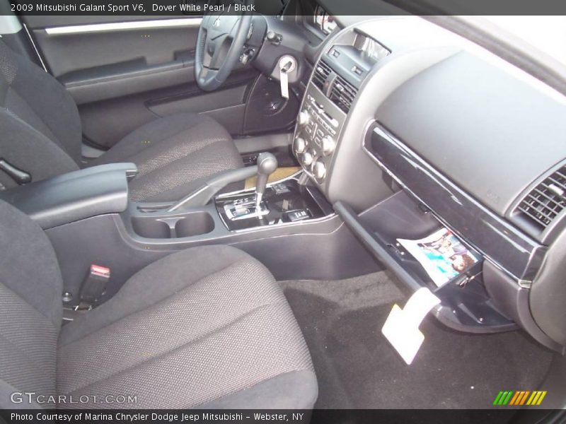 Dover White Pearl / Black 2009 Mitsubishi Galant Sport V6