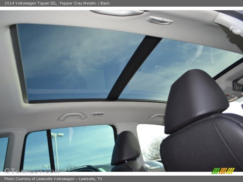 Pepper Gray Metallic / Black 2014 Volkswagen Tiguan SEL