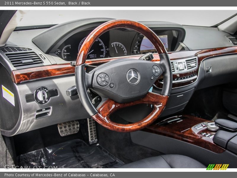 Black / Black 2011 Mercedes-Benz S 550 Sedan