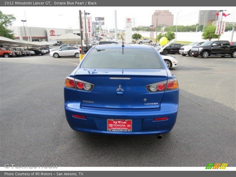 Octane Blue Pearl / Black 2012 Mitsubishi Lancer GT