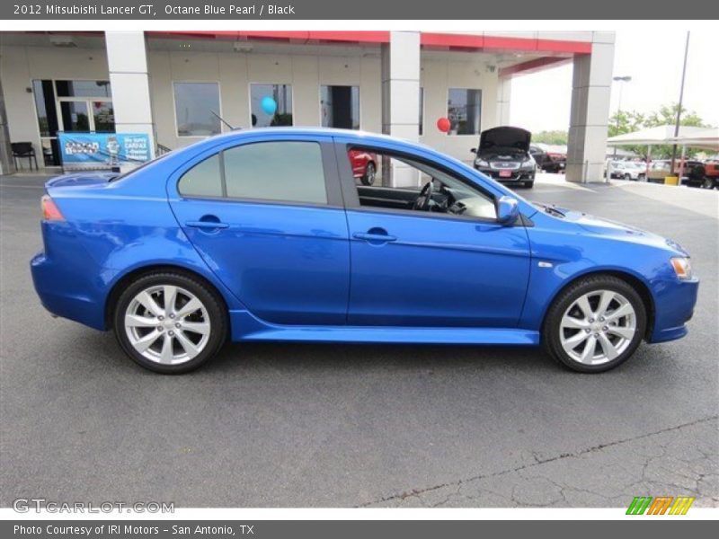 Octane Blue Pearl / Black 2012 Mitsubishi Lancer GT