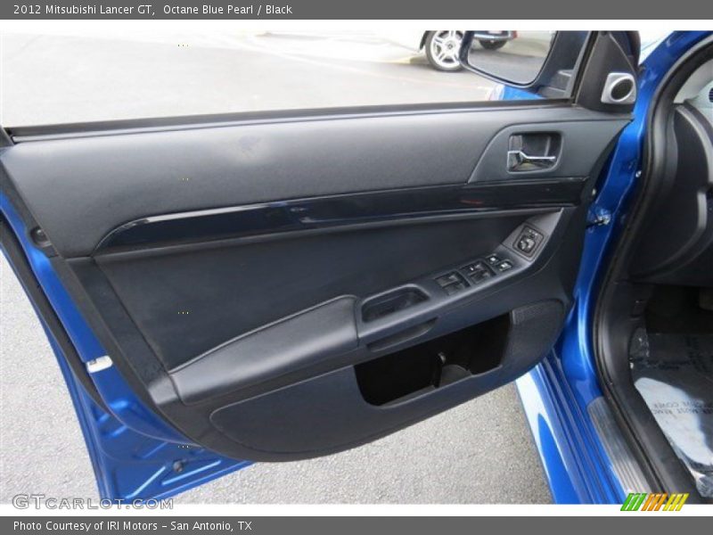 Octane Blue Pearl / Black 2012 Mitsubishi Lancer GT