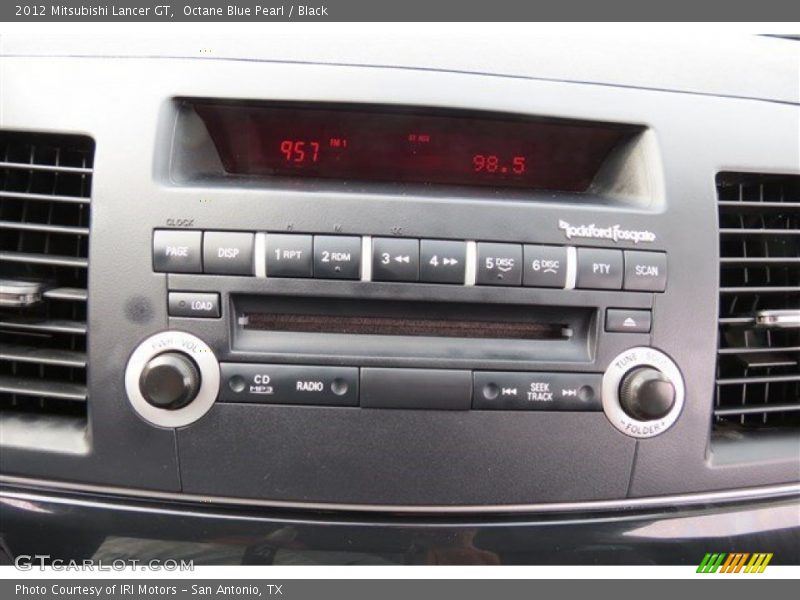 Octane Blue Pearl / Black 2012 Mitsubishi Lancer GT