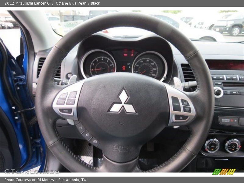 Octane Blue Pearl / Black 2012 Mitsubishi Lancer GT