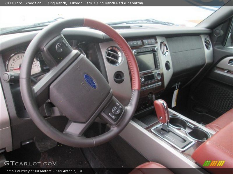 Tuxedo Black / King Ranch Red (Chaparral) 2014 Ford Expedition EL King Ranch