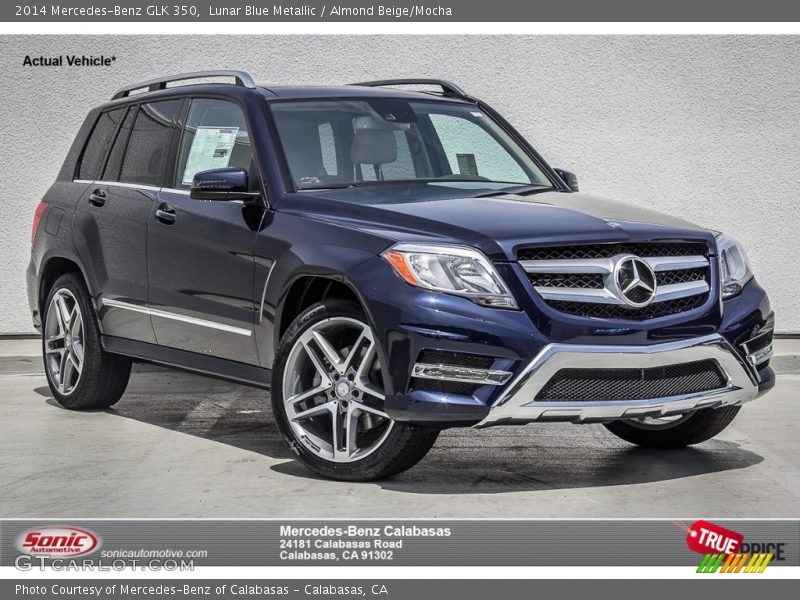 Lunar Blue Metallic / Almond Beige/Mocha 2014 Mercedes-Benz GLK 350