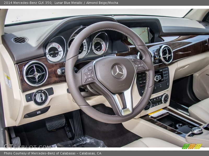 Lunar Blue Metallic / Almond Beige/Mocha 2014 Mercedes-Benz GLK 350