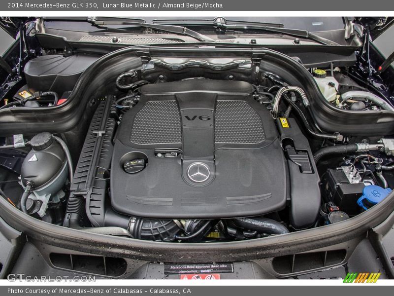 Lunar Blue Metallic / Almond Beige/Mocha 2014 Mercedes-Benz GLK 350
