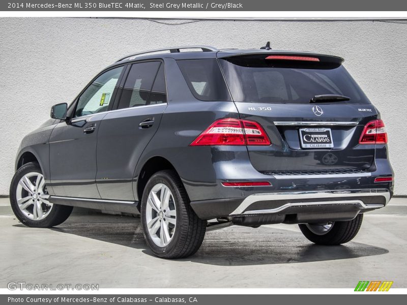 Steel Grey Metallic / Grey/Black 2014 Mercedes-Benz ML 350 BlueTEC 4Matic