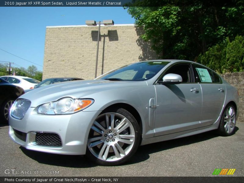 Liquid Silver Metallic / Charcoal 2010 Jaguar XF XFR Sport Sedan