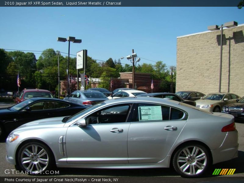 Liquid Silver Metallic / Charcoal 2010 Jaguar XF XFR Sport Sedan