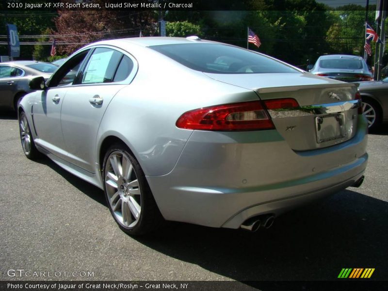 Liquid Silver Metallic / Charcoal 2010 Jaguar XF XFR Sport Sedan
