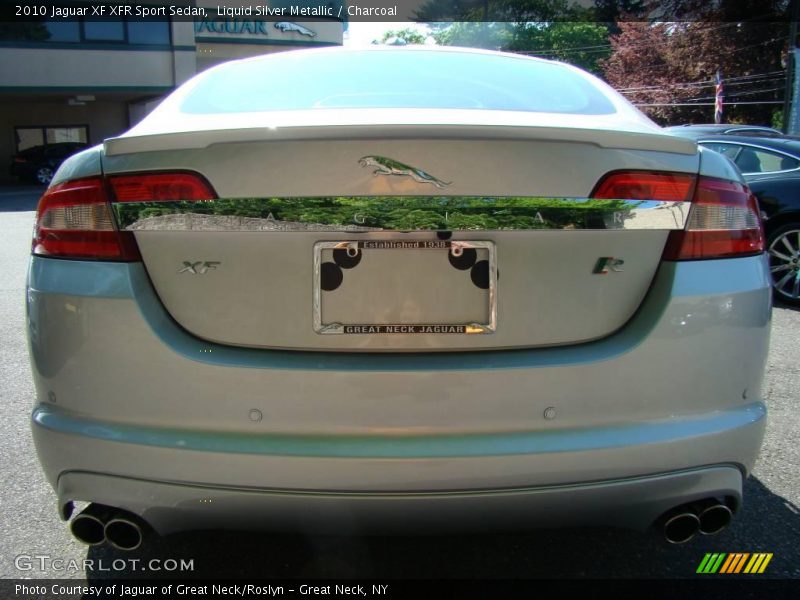 Liquid Silver Metallic / Charcoal 2010 Jaguar XF XFR Sport Sedan