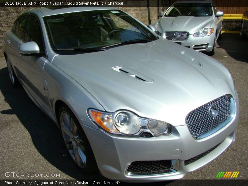 Liquid Silver Metallic / Charcoal 2010 Jaguar XF XFR Sport Sedan