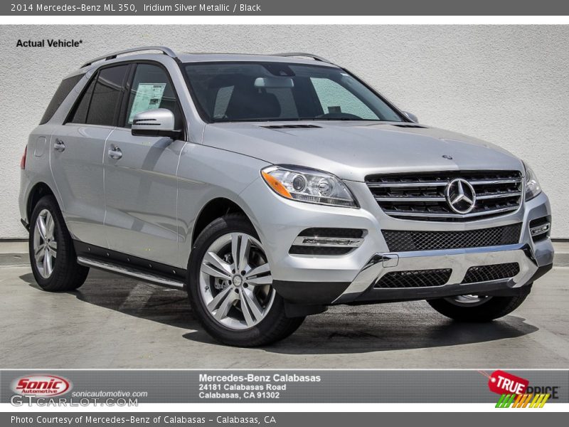 Iridium Silver Metallic / Black 2014 Mercedes-Benz ML 350