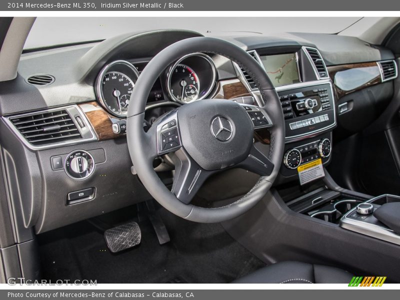 Iridium Silver Metallic / Black 2014 Mercedes-Benz ML 350