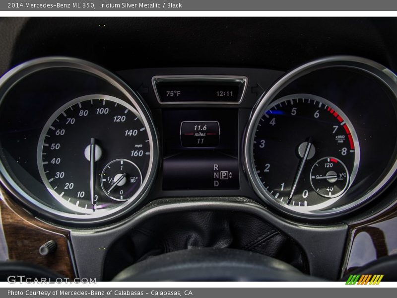 Iridium Silver Metallic / Black 2014 Mercedes-Benz ML 350
