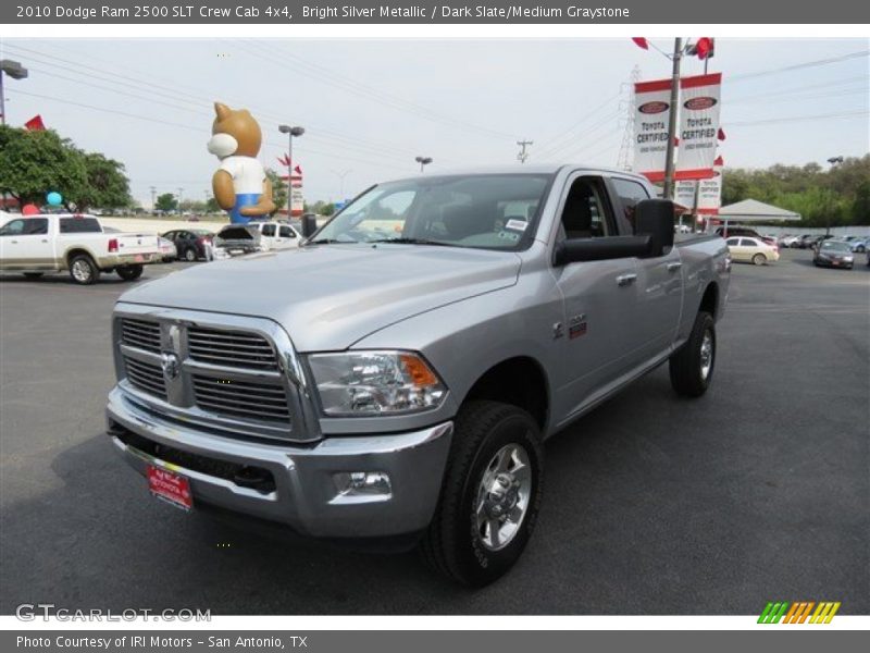 Bright Silver Metallic / Dark Slate/Medium Graystone 2010 Dodge Ram 2500 SLT Crew Cab 4x4