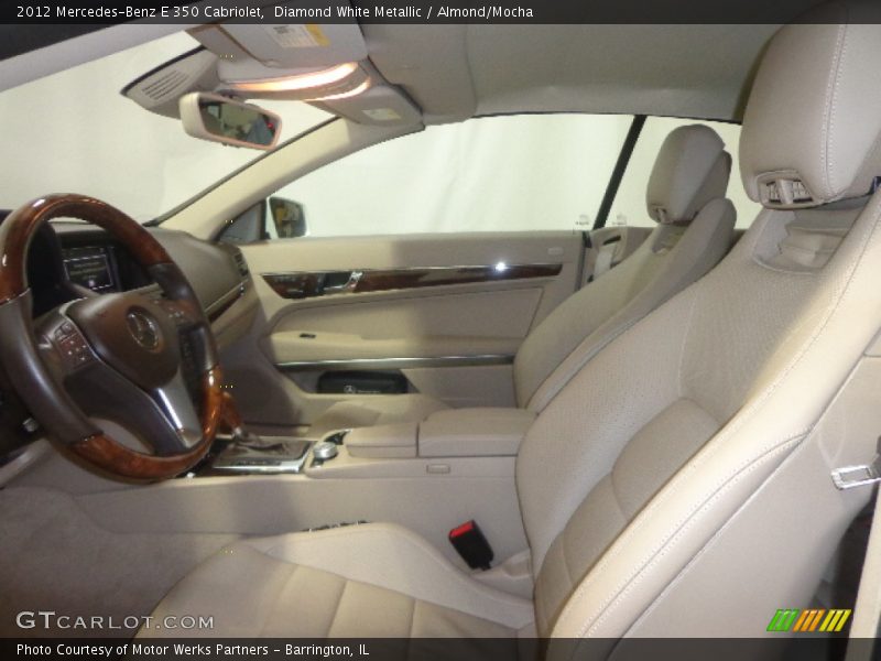 Diamond White Metallic / Almond/Mocha 2012 Mercedes-Benz E 350 Cabriolet