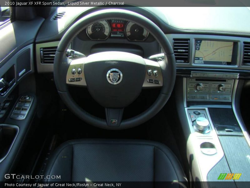 Liquid Silver Metallic / Charcoal 2010 Jaguar XF XFR Sport Sedan