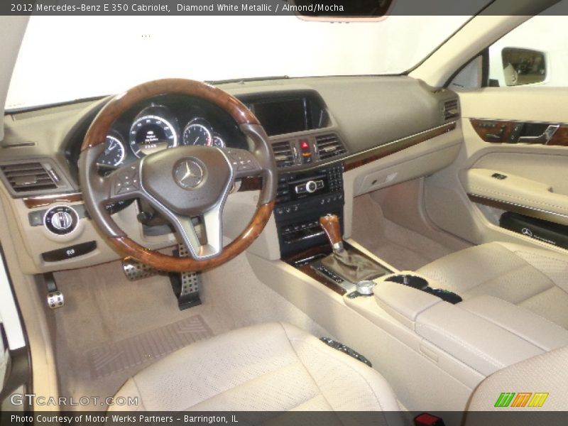 Diamond White Metallic / Almond/Mocha 2012 Mercedes-Benz E 350 Cabriolet