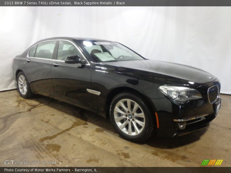Black Sapphire Metallic / Black 2013 BMW 7 Series 740Li xDrive Sedan