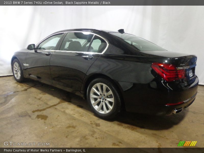 Black Sapphire Metallic / Black 2013 BMW 7 Series 740Li xDrive Sedan