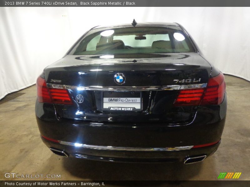 Black Sapphire Metallic / Black 2013 BMW 7 Series 740Li xDrive Sedan
