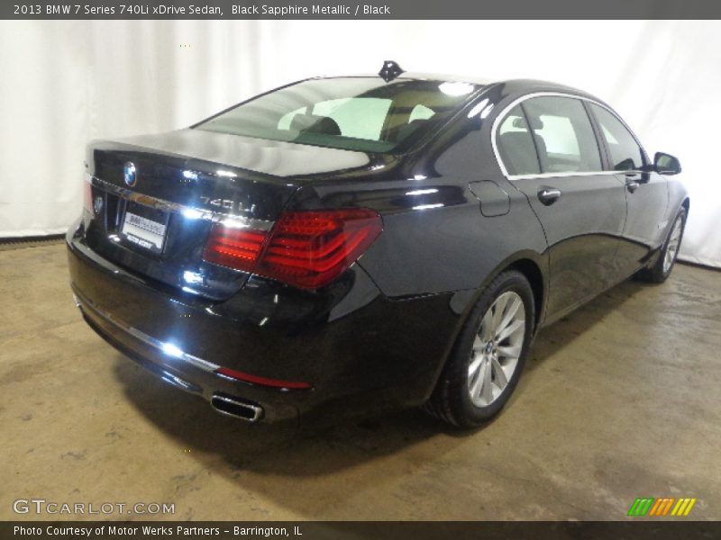Black Sapphire Metallic / Black 2013 BMW 7 Series 740Li xDrive Sedan