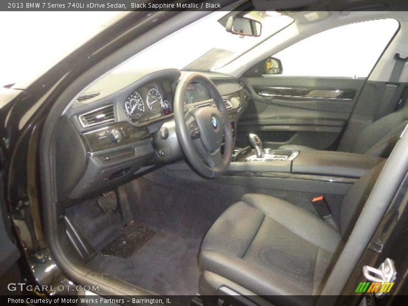 Black Sapphire Metallic / Black 2013 BMW 7 Series 740Li xDrive Sedan