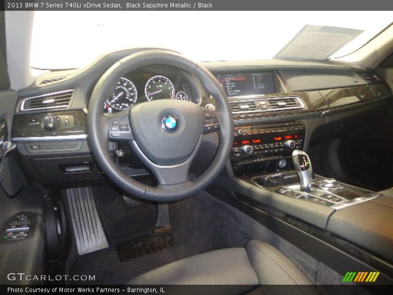 Black Sapphire Metallic / Black 2013 BMW 7 Series 740Li xDrive Sedan
