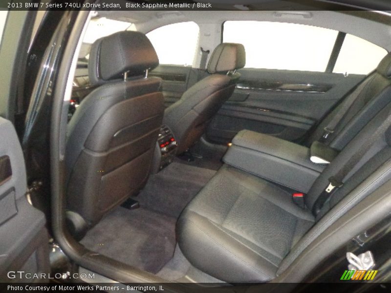 Black Sapphire Metallic / Black 2013 BMW 7 Series 740Li xDrive Sedan