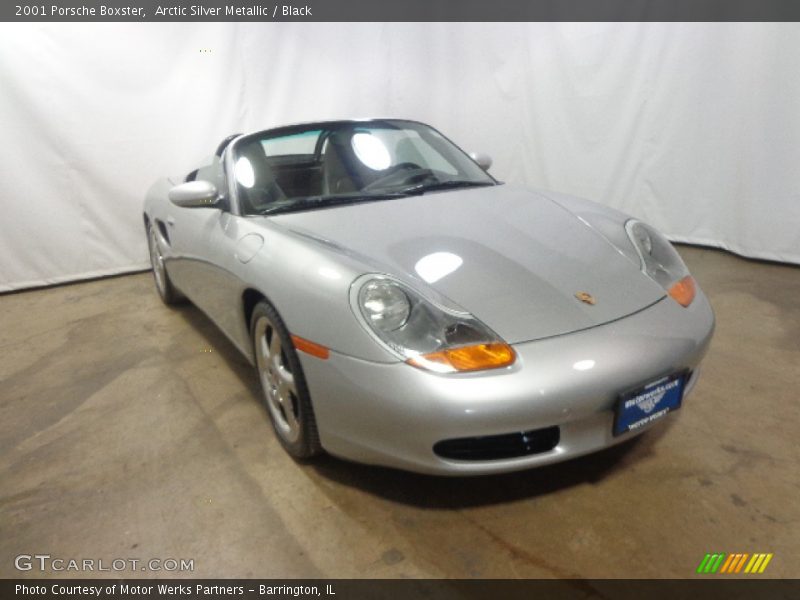 Arctic Silver Metallic / Black 2001 Porsche Boxster