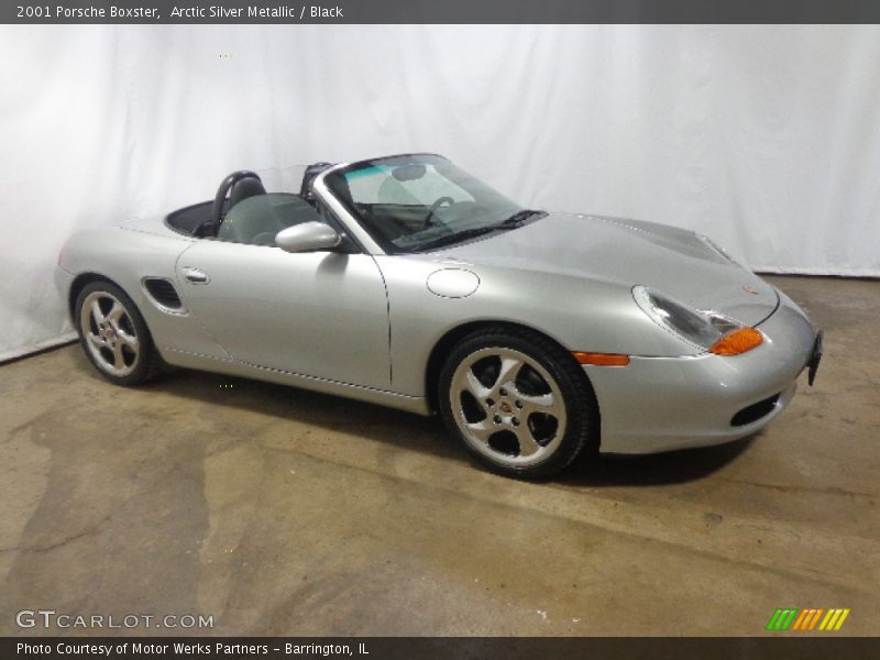 Arctic Silver Metallic / Black 2001 Porsche Boxster