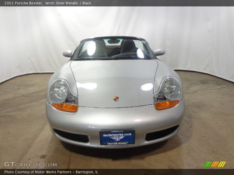 Arctic Silver Metallic / Black 2001 Porsche Boxster