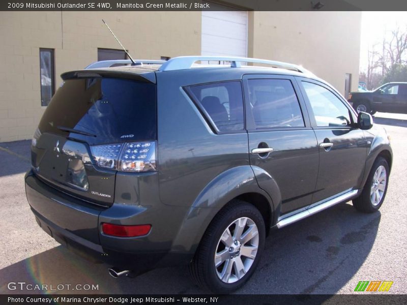 Manitoba Green Metallic / Black 2009 Mitsubishi Outlander SE 4WD