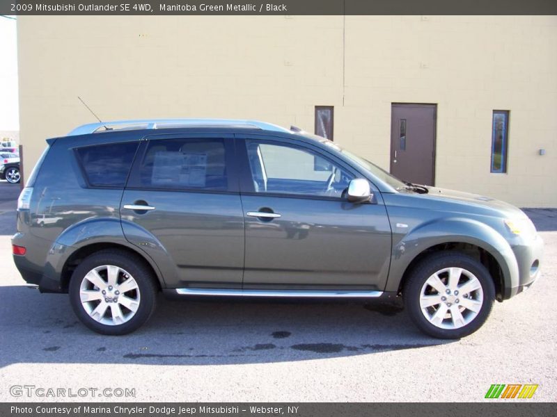 Manitoba Green Metallic / Black 2009 Mitsubishi Outlander SE 4WD