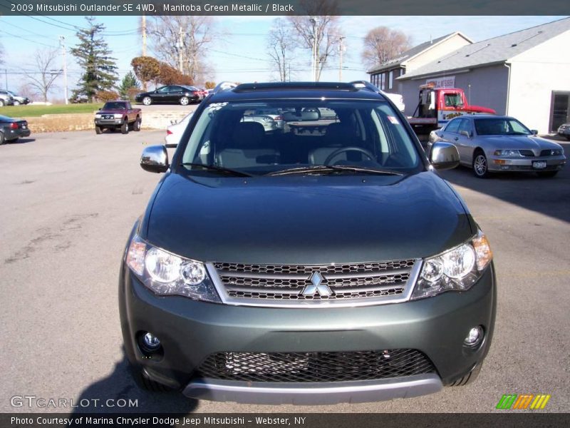 Manitoba Green Metallic / Black 2009 Mitsubishi Outlander SE 4WD