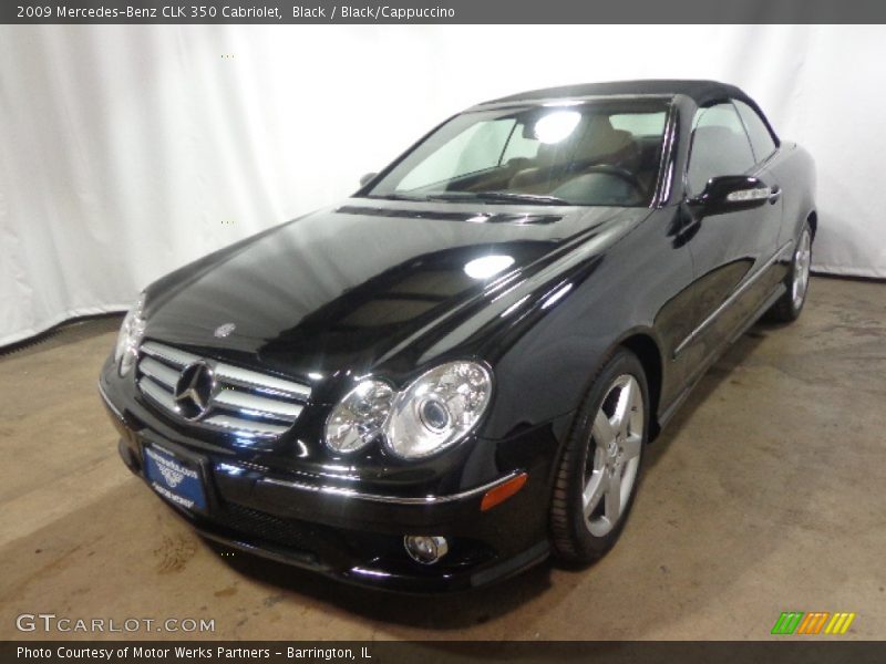 Black / Black/Cappuccino 2009 Mercedes-Benz CLK 350 Cabriolet