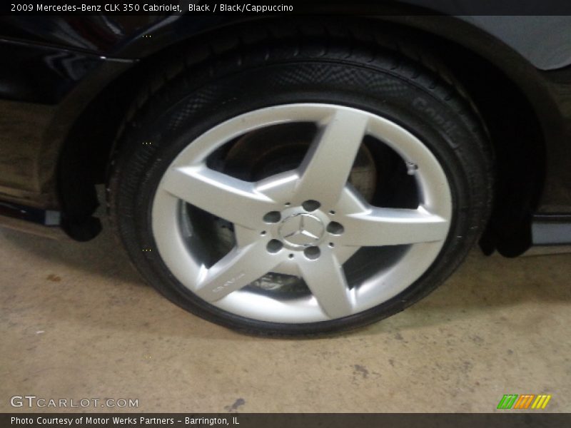 Black / Black/Cappuccino 2009 Mercedes-Benz CLK 350 Cabriolet