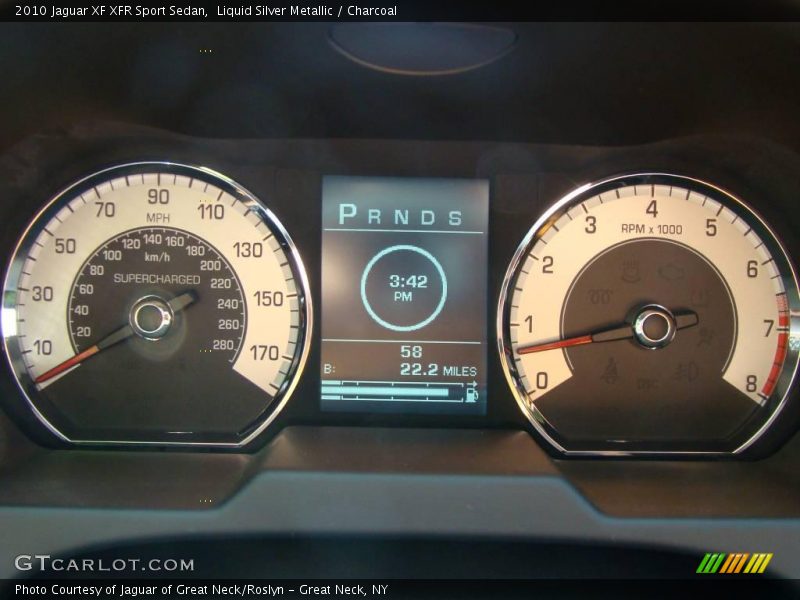 Liquid Silver Metallic / Charcoal 2010 Jaguar XF XFR Sport Sedan