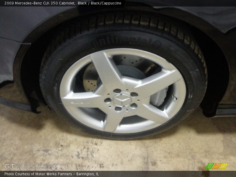 Black / Black/Cappuccino 2009 Mercedes-Benz CLK 350 Cabriolet
