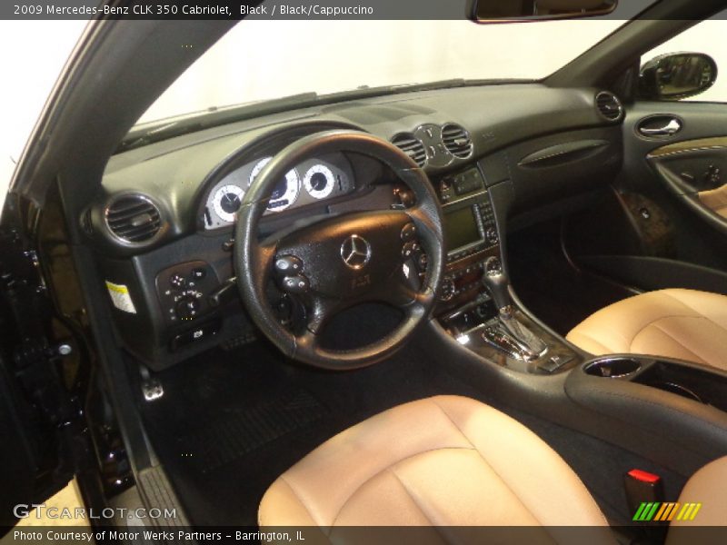 Black / Black/Cappuccino 2009 Mercedes-Benz CLK 350 Cabriolet
