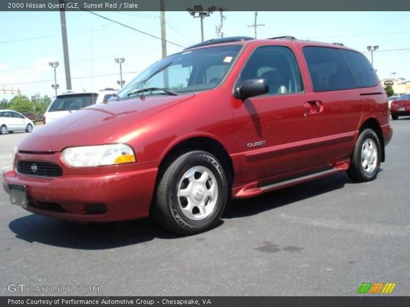 Sunset Red / Slate 2000 Nissan Quest GLE