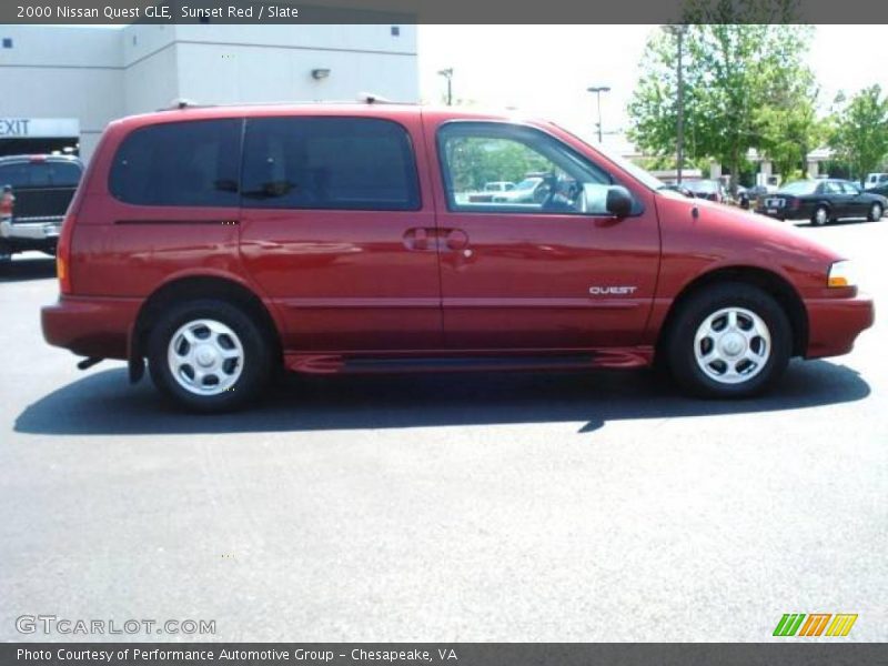 Sunset Red / Slate 2000 Nissan Quest GLE
