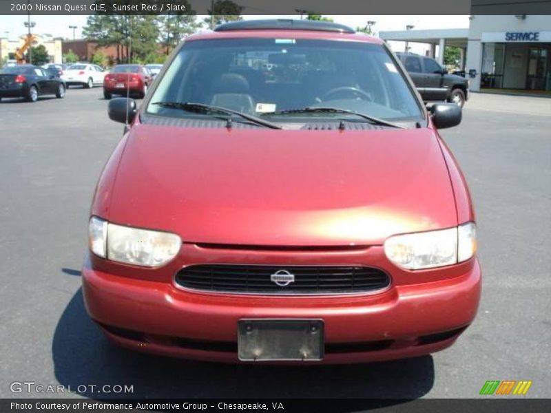 Sunset Red / Slate 2000 Nissan Quest GLE